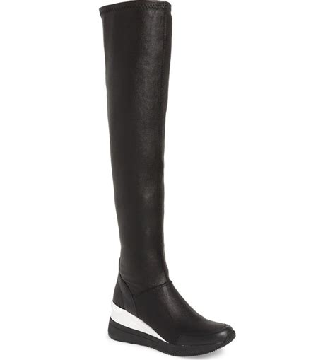 tipton wedge over the knee rain boot michael michael kors|Michael Kors Tipton Rain Booties .